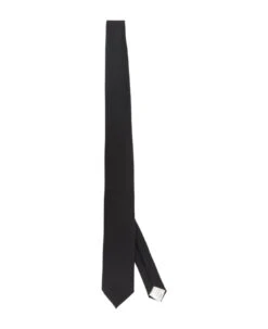 Lardini Black Wool Tie