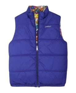 Off-White Flags Reversible Puffer Vest