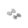 Oval Plain Cufflinks With Engraved Symbols Cufflinks