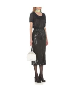Maison Margiela Eco Leather Skirt -Italist Store dad958d6a337acee27fd9e08efa88b70