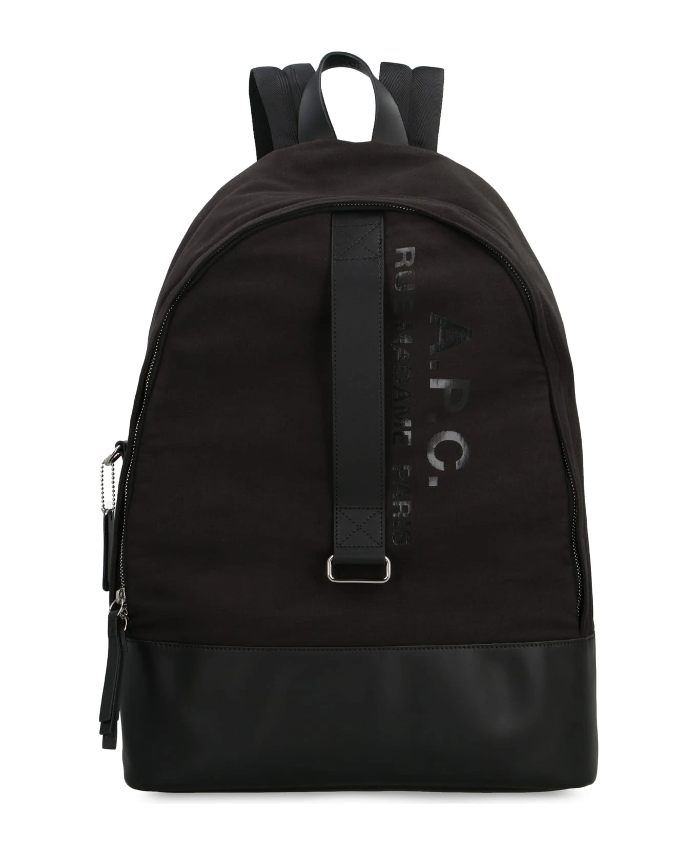 A.P.C. Sense Leather And Canvas Backpack 2 A.P.C. Sense Leather And Canvas Backpack - Image 2