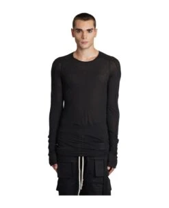 Sacrification Ls T T-shirt In Black Cotton