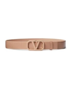Valentino Garavani Garavani Vlogo Leather Belt