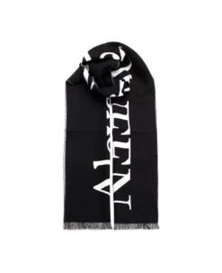 Alexander McQueen Black 'classic Logo' Scarf