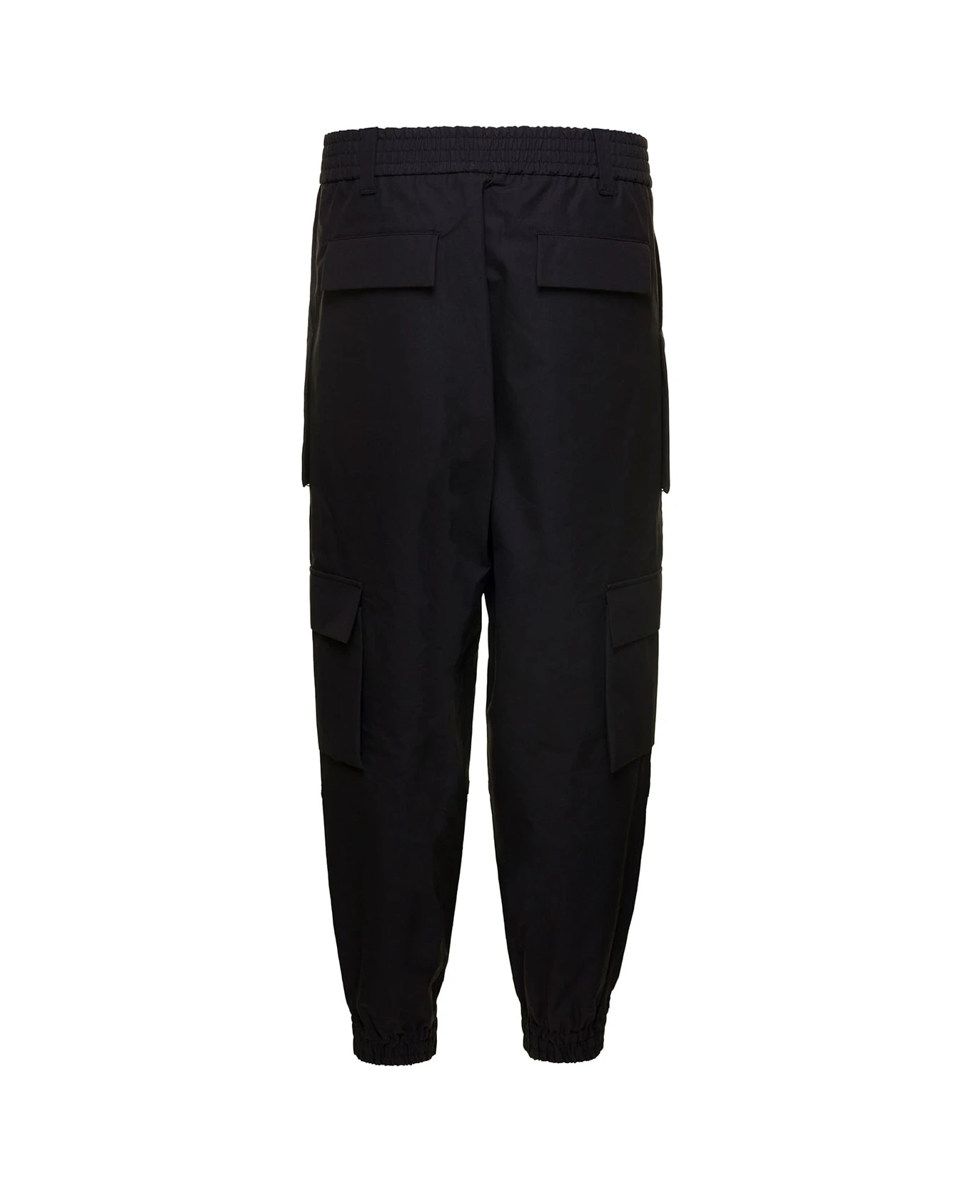 Alexander McQueen Black Cargo Pants With Maxi Patch Pockets In Cotton Man 2 Alexander McQueen Black Cargo Pants With Maxi Patch Pockets In Cotton Man - Image 2