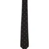 Alexander McQueen Skull Embroidered Tie