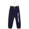 Palm Angels Kids Boy's Blue Cotton Jogger With Logo Print