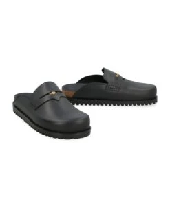 Versace Medusa Leather Mules -Italist Store e10d12c9b28556d9f9d5db2698e9e0d0