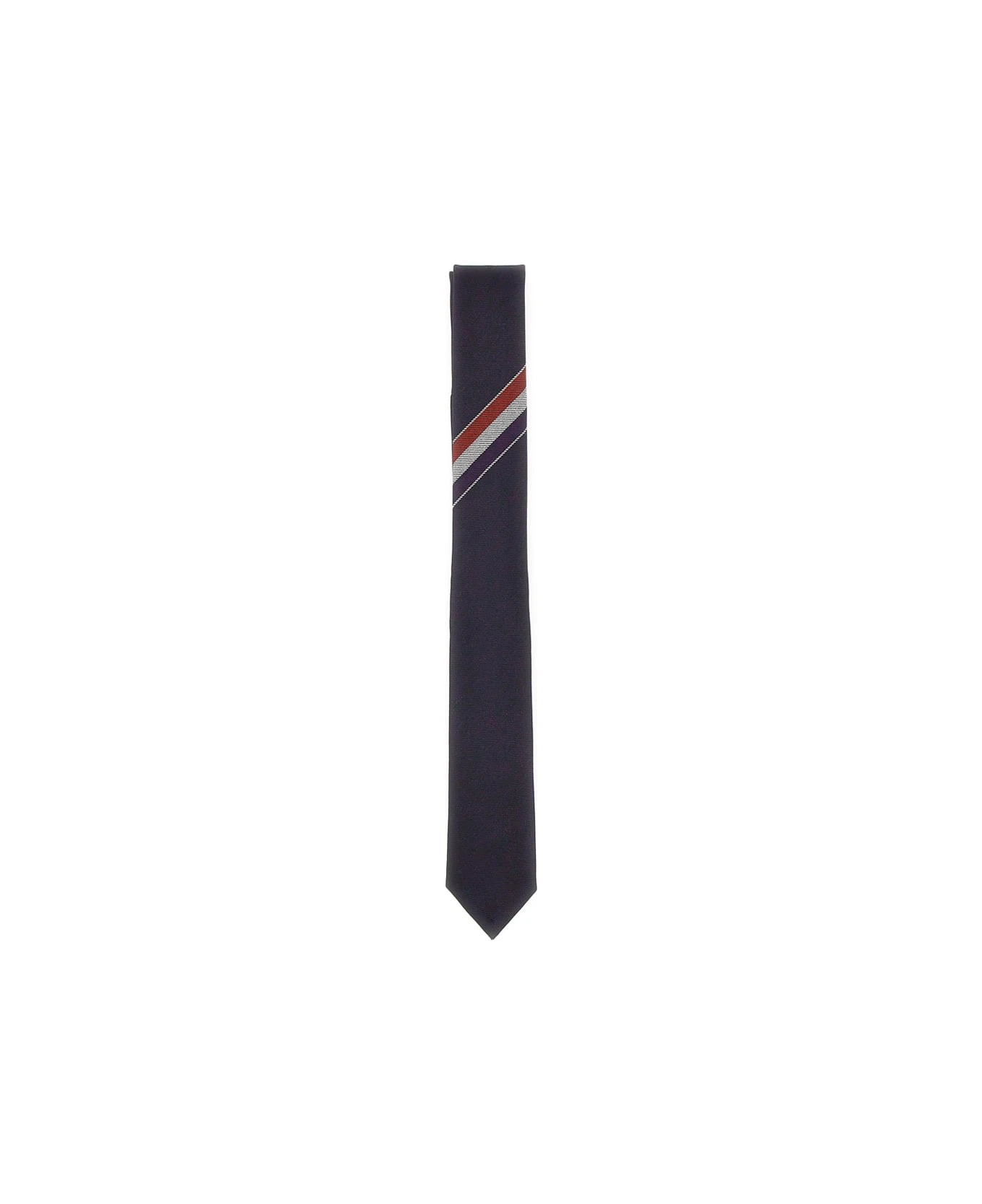 "classic Necktie Rwb Stripe" Wool Tie 3 "classic Necktie Rwb Stripe" Wool Tie - Image 3