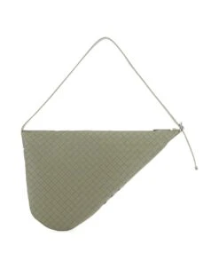 Bottega Veneta Sage Green Leather Shoulder Bag