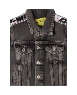 Off-White Logo Band Denim Jacket -Italist Store e3fbe48dd04c0e4de999c5ab0dac40e6