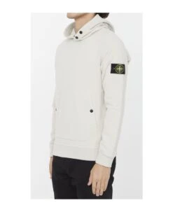 Stone Island Compass Patch Cotton Hoodie -Italist Store e4c8bf0567344c77b8b7df8d498d3a0a