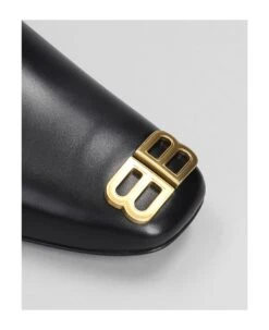 Balenciaga Cosy New Bb Slipper-mule In Black Leather -Italist Store e742f3a8badc89bdf5a1c12584ac2311
