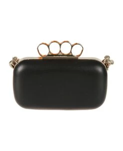 Alexander McQueen Four Ring Clutch