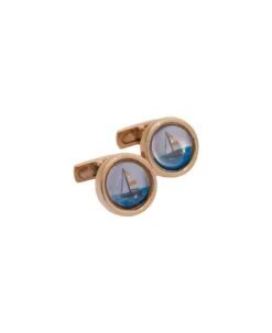 Cufflinks With Sailing Boat Cufflinks