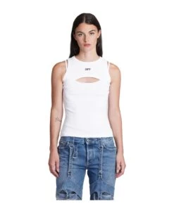 Off-White Topwear In White Cotton