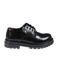 Calvin Klein Black Lace-ups For Boy With Logo