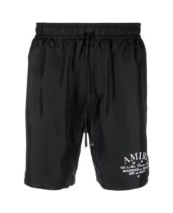 Black Nylon Amiri Arts District Shorts