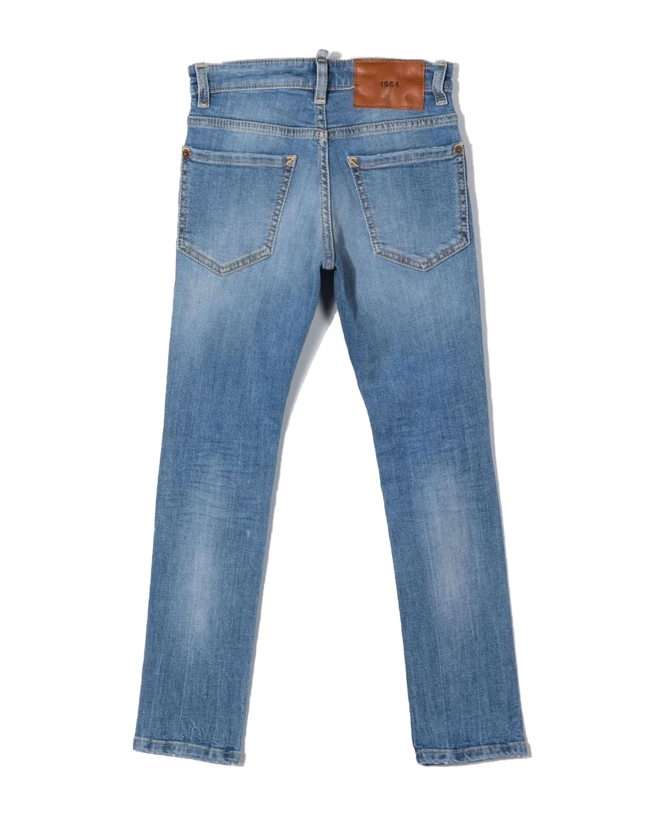 DSQUARED2 Blu Cotton Jeans 2 DSQUARED2 Blu Cotton Jeans - Image 2