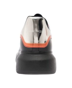 Alexander McQueen Black Low Top Sneakers With Metallic Heel Tab In Leather Man -Italist Store eb1a3a7b02fec679233cd660ffa4cbae