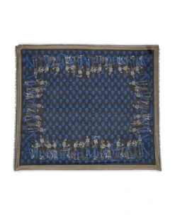 Alexander McQueen Fuulard Skeleton Art