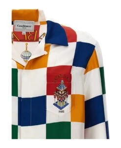 'casablanca Primary Check' Shirt -Italist Store ec79a6b5ebdc489bd999080e0790283d