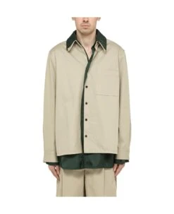 Bottega Veneta Double Tarvertine/inkwell Shirt