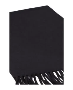 A.P.C. Ambroise Brodé Wool Scarf With Fringes -Italist Store ecf1aa658a52796888d8af2acd6b3466