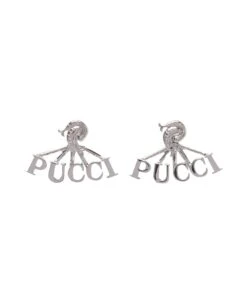 Pucci P Logo Earrings