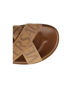 "versace Allover" Flat Sandals -Italist Store ed2e73e9f7940b6929fa68b56b753153