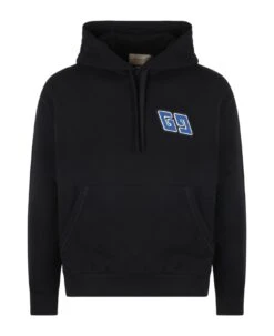 Gucci Gg Patch Fleece Cotton Sweatshirt