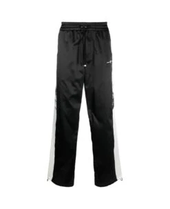 Amiri Black Hawaiian Print Track Pants