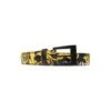 Versace Baroque-printed Textured Finish Buckle Belt