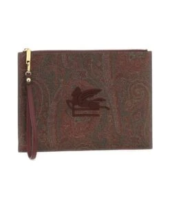 Etro Paisley Pouch With Embroidery