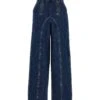 SELF PORTRAIT 'wide Leg Stitch Detail' Jeans