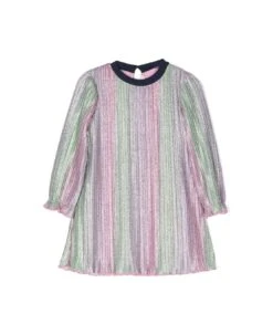 Billieblush Abito Multicolor Glitter In Techno Tessuto Bambina