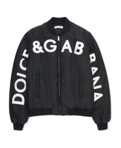 Dolce & Gabbana Bomber Jacket With Embroidered Logo