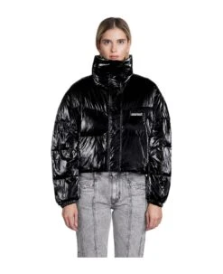 Telia Puffer In Black Polyamide