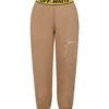 Off-White Brown Trousers For Boy With Logo