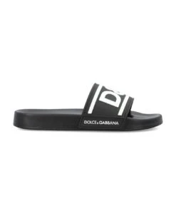 Dolce & Gabbana Rubber Sliders With Dg Logo