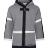 Chloé Grey Coat With Logo For Girl