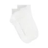 Alexander Mcqueen Woman's White And Grey Cotton Socks With Logo