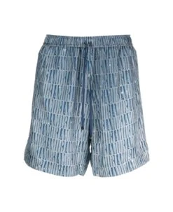 Amiri Blue Gradient Shorts