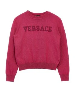 Versace Logo Embroidery Sweater