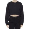 Off-White Off Logo Crop Sweatshirt