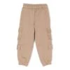 Msgm Pantaloni Beige In Felpa Di Cotone Bambino
