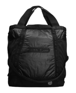Stone Island Backpack In Black Cotton