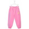Chiara Ferragni Pink Cotton Jogger With Mascotte Print